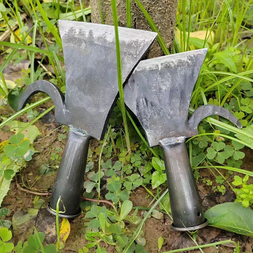 Tree plowing shovel high-altitude thickened steel channel manganese steel tree shovel with hook knife agricultural ice shovel tree channel tree bark shovel outdoor