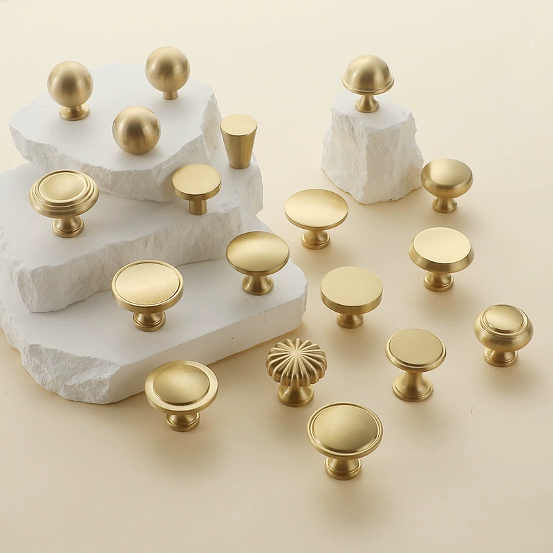 Латунный скандинавский стиль современный легкий экстравагантный шарик серебристый хромированный шкаф дверной ручкой с одним отверстием ящик шкафа Французская ручка