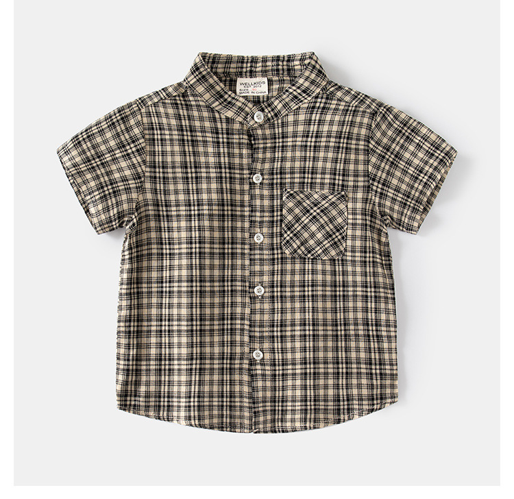 Casual Plaid Cotton T-shirts & Shirts display picture 2