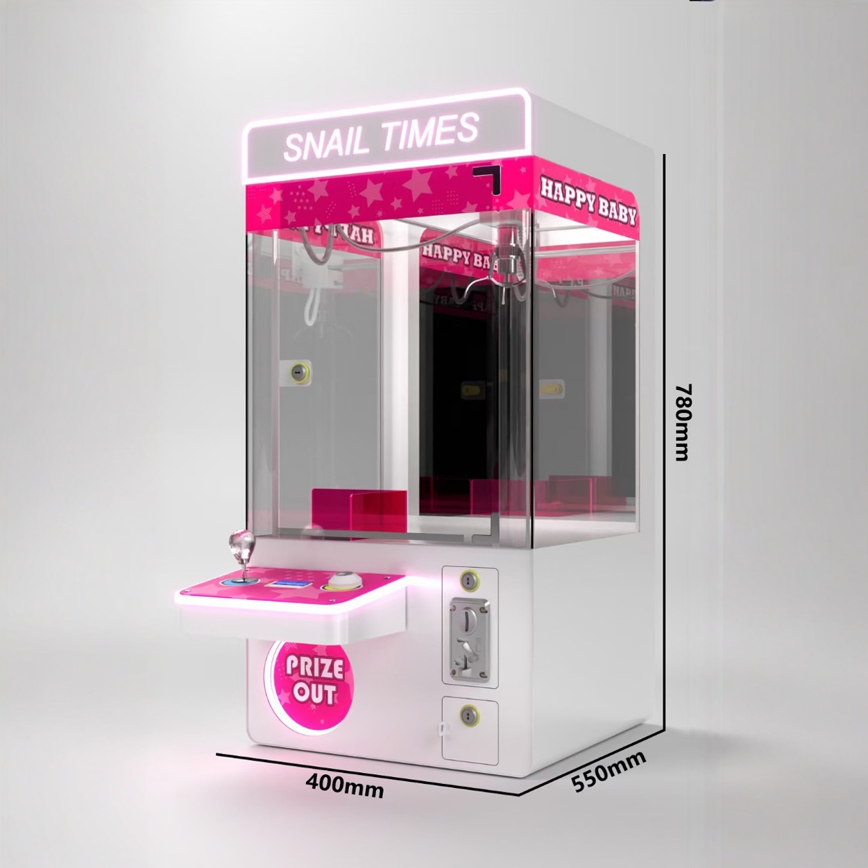 Máquina de garras para niños pequeños para empujar monedas Mini clip Máquina de gashapon para muñecas Uso doméstico Equipo de videojuegos de monedas