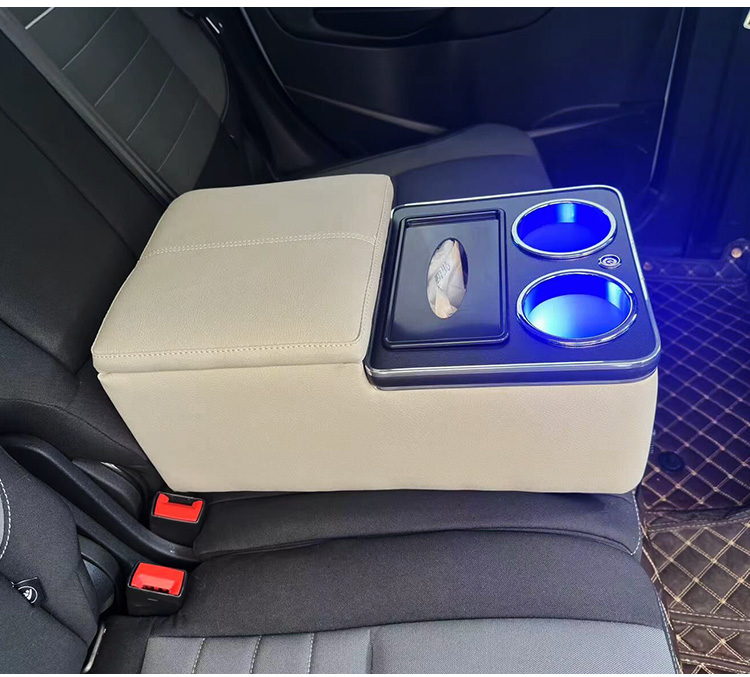 Car Rear Armrest Box, Universal Second Row Middle Storage Box, Car Rear Seat Armrest Interior Modification