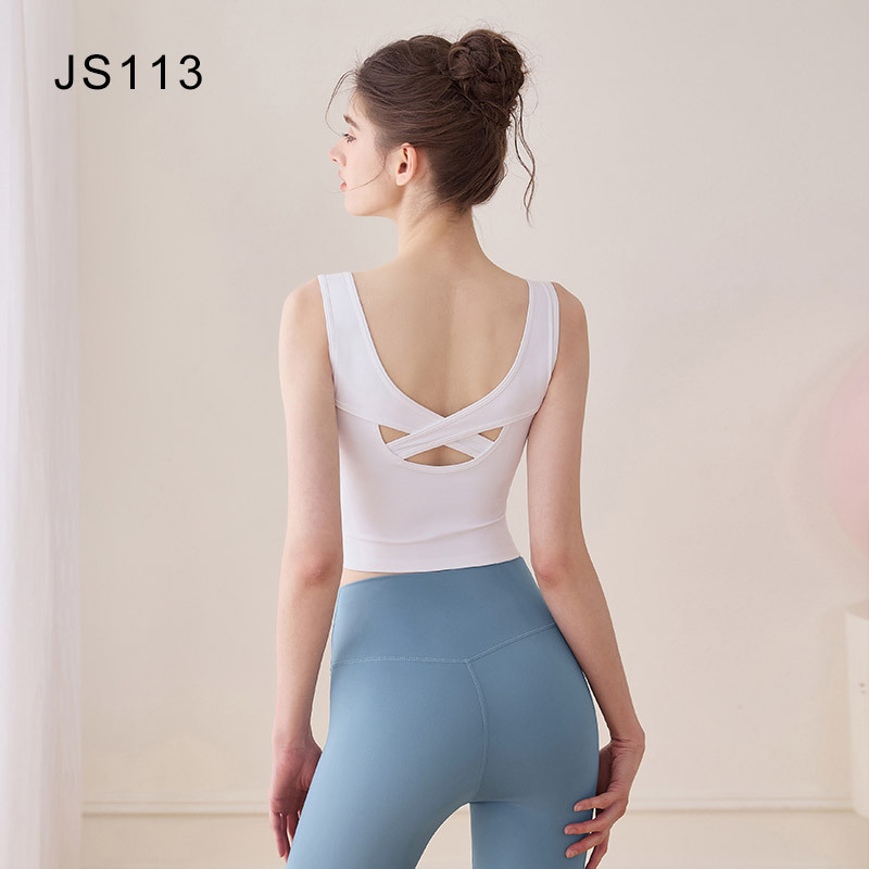 瑜伽上衣女2025新款带胸垫背心跑步运动健身专业普拉提训练服套装|undefined