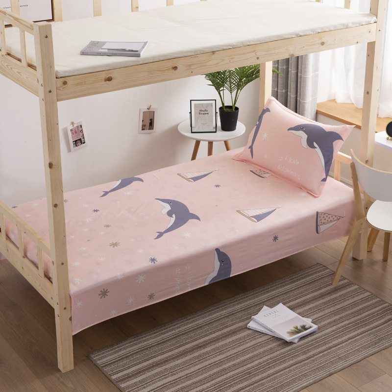 Sábanas de algodón, una sola pieza, 100% algodón, dormitorio de estudiantes, edredón doble individual, hombres y mujeres, simple, desnudo, Kang, solo grueso