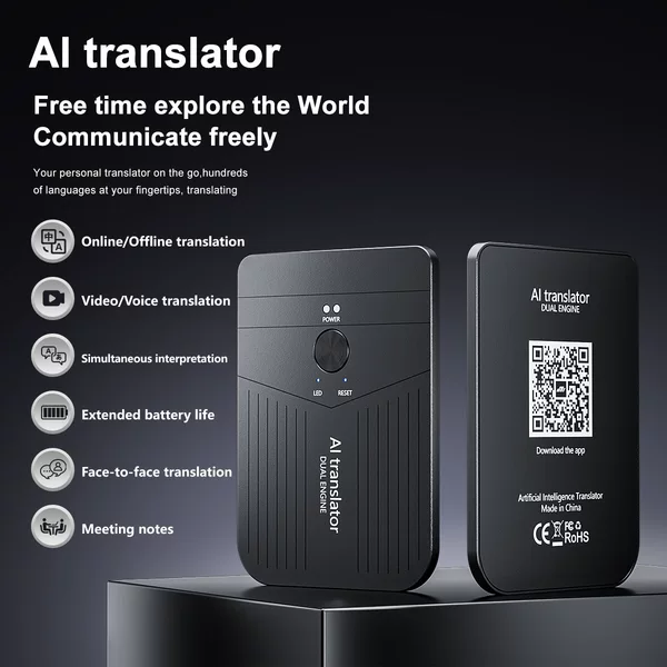 Ai Intelligent Translator, Multi-Language Offline Simultaneous Translation, Photo Translation Tool with App Function, Free a