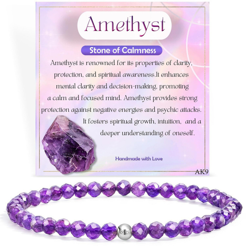 Amazon's Cross-Border Best-Selling Women's Beaded Bracelet with Irregularly Cut Natural Stone Beads Gift Bracelet