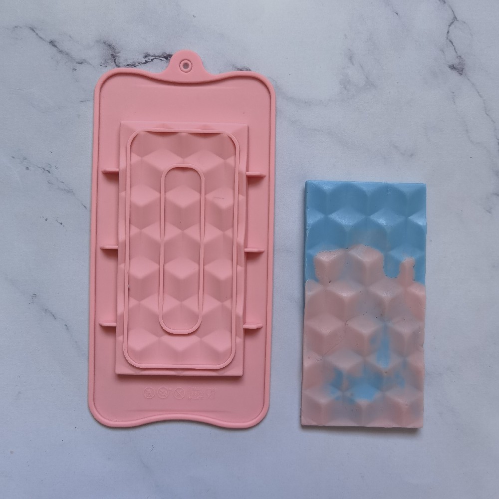 Cubo de chocolate 467 galletas molde de silicona pastel helado pudín molde de postre jabón utensilios