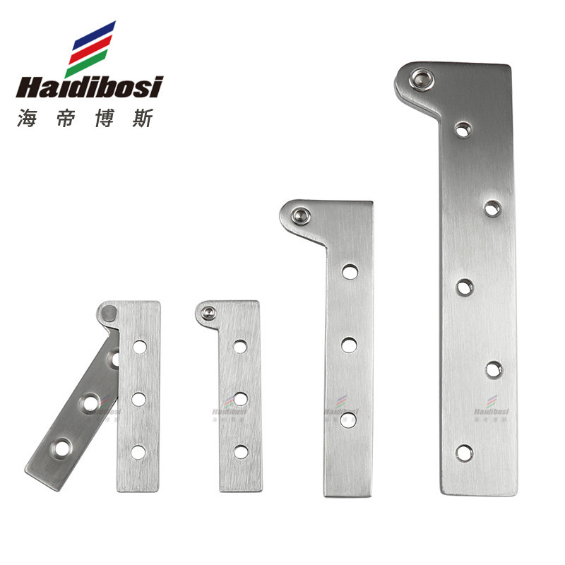 Stainless Steel Chicken Beak Hinge Feng Shui Mirror Makeup Mirror Cabinet Straight Door Hinge 7-Shaped 180-Degree Rotating Ceiling Hinge