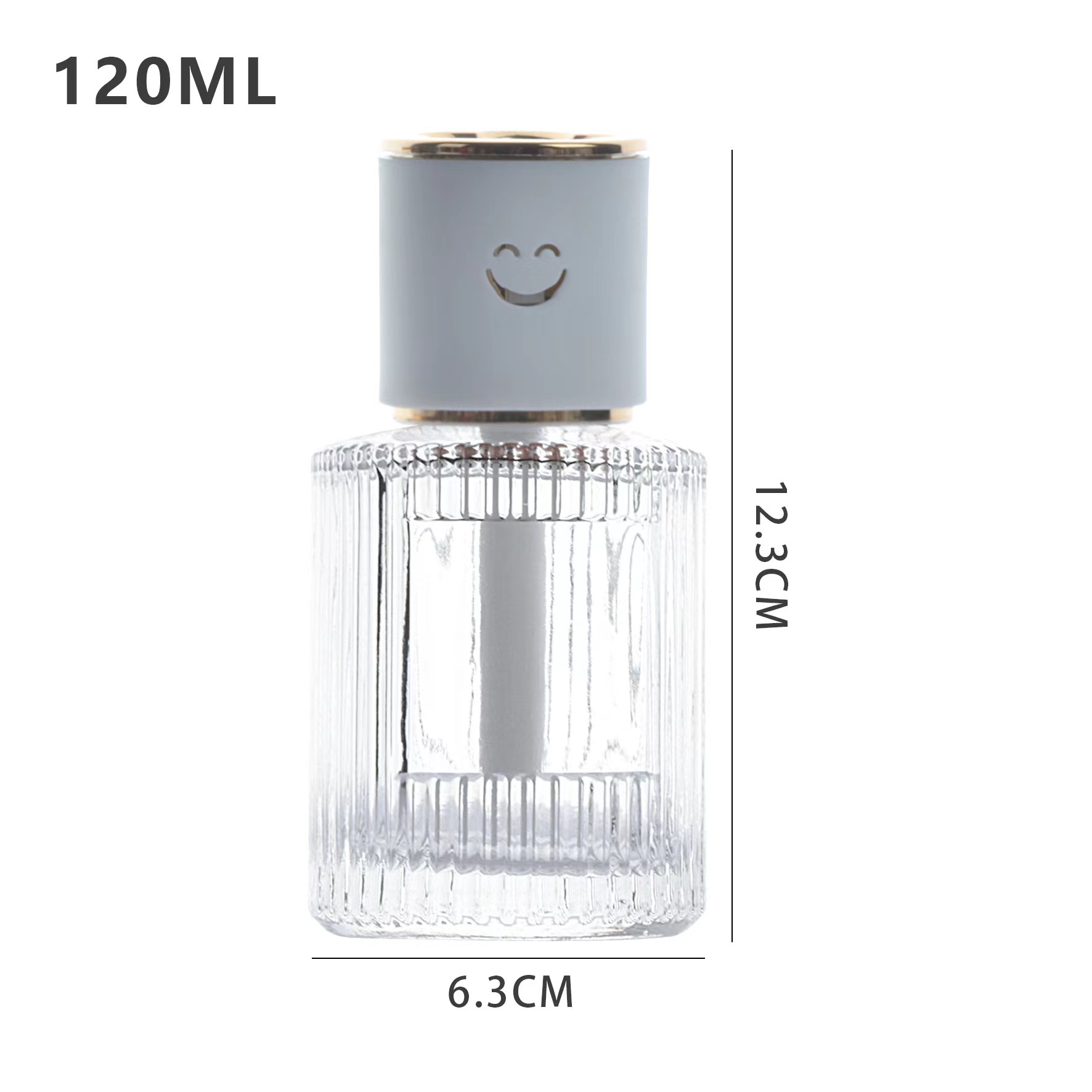 120ml 백색 덮개 (70 pc/box); 투명한