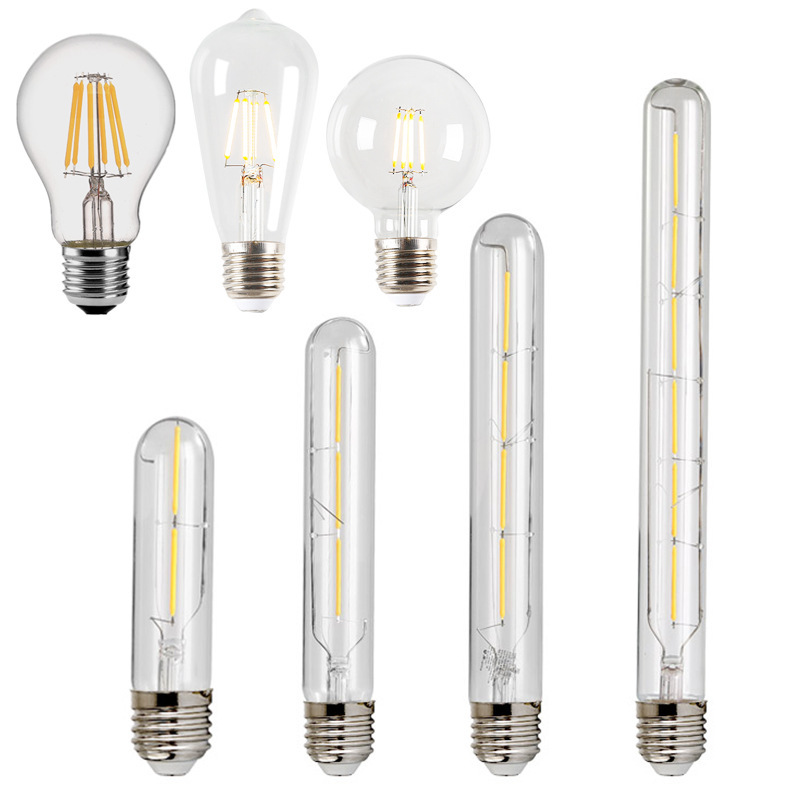 Edison bombilla led lámpara de filamento lámpara de tungsteno de la vendimia E27 bombilla de tornillo grande Lámpara decorativa Americana iluminación de ahorro de energía