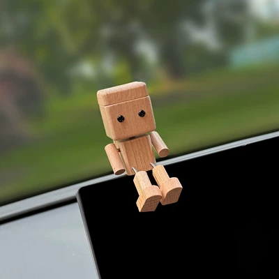 model of leg-shaking wooden figurine, Car ornaments - rocking-leg-wooden-figurine-original-color