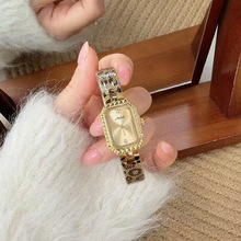 米莉莎女表小香风石英表钻石女豹纹网带金色小香尚休闲外贸批发