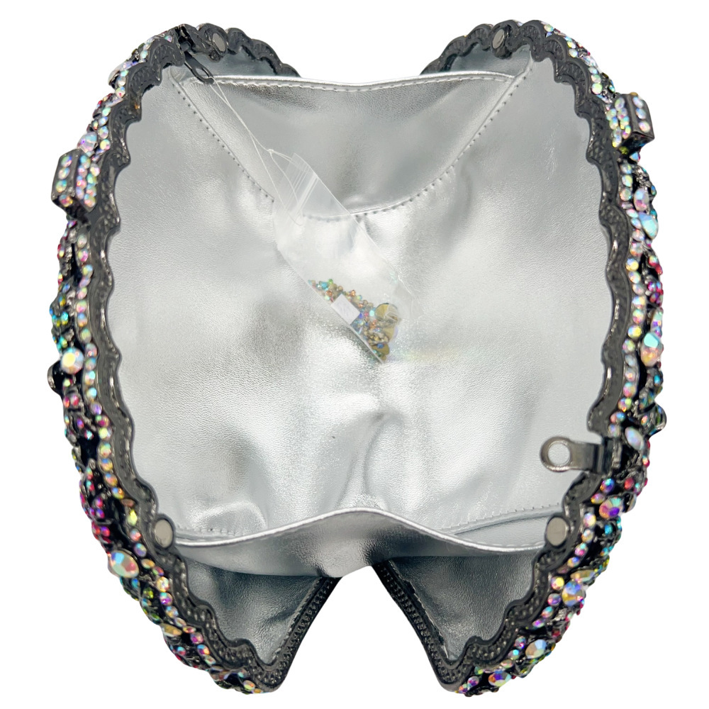 Bolsa de noche de piedra hueca transfronteriza flor con diamantes bolsa de cena vestido de fiesta bolsa de mano