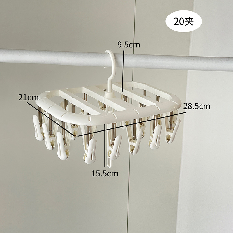 20 clip blanco - percha