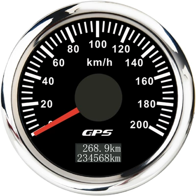 Car Odometer Rv Motorcycle automobile instrument - silver-edge-black-bottom-200kmh