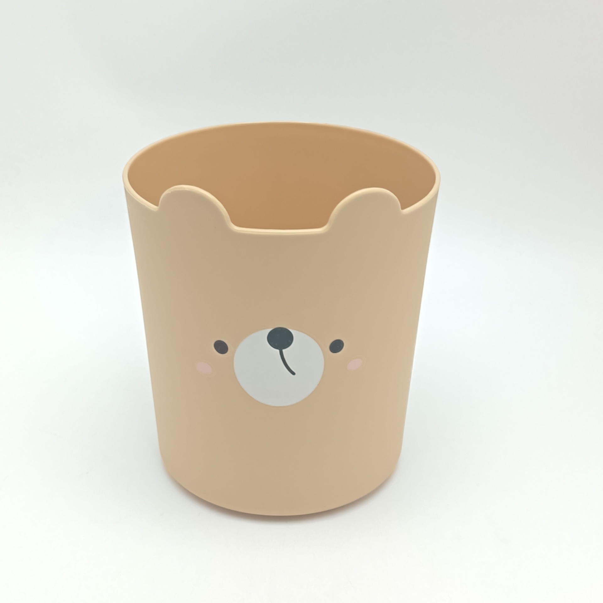 곰 원형 펜홀더 S사이즈 9.9×11.5 카키