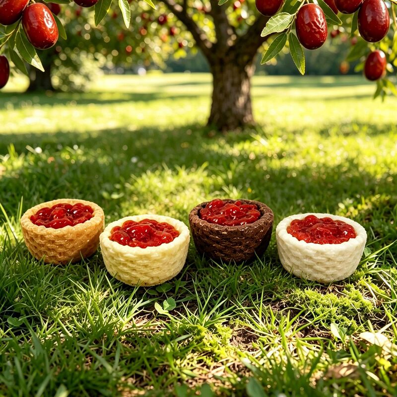 Simulated Creative Red Dates Miniature Scene Decorations Dollhouse DIY Ornaments Micro Landscape Mini Desktop Ornaments