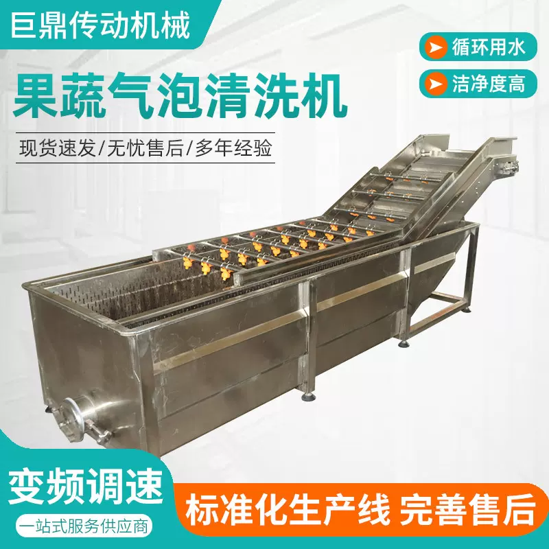 定制果蔬清洗机全自动玉米气泡清洗机设备商用水果气泡清洗机