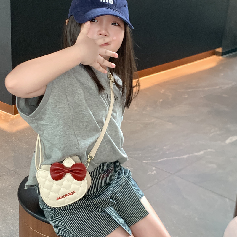 Caricatura encantadora niña búho bolsos de mano Lingge bolsos de bebé bolsos de arco dulce bolsos de niños