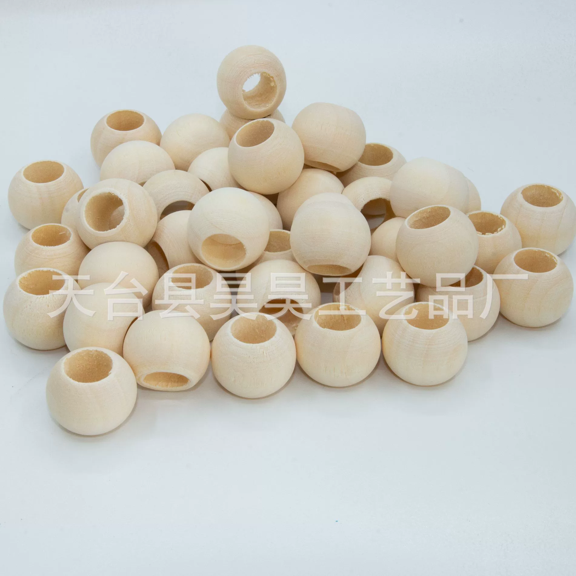 Деревянные бусины из натурального дерева с крупными отверстиями, 10-30 мм, круглые, оптом от производителя, из лотосового дерева, для рукоделия, изготовления украшений, деревянные поделки