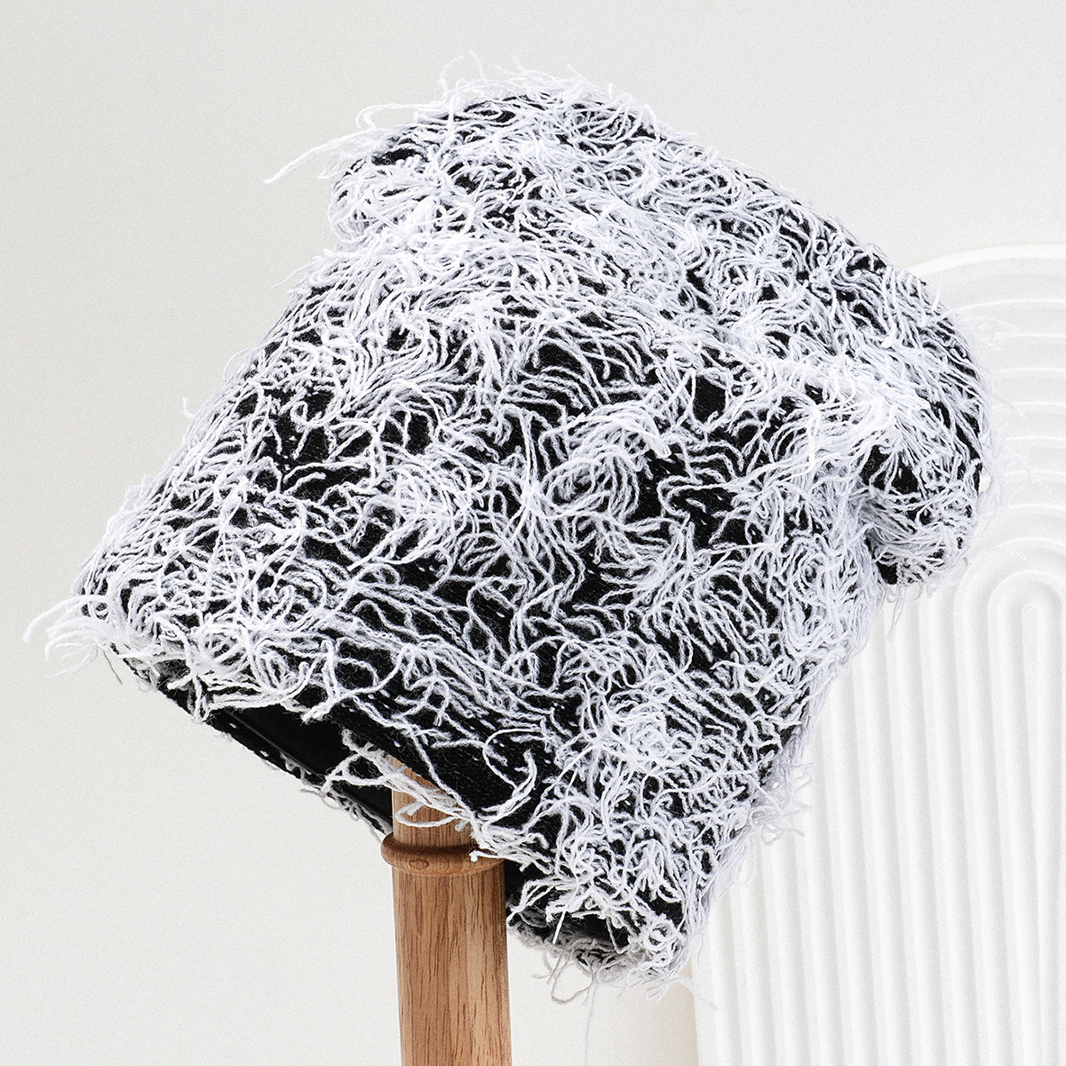 Men's and women's unisex knitted camo balaclava knitted beanie travel cap_voghion.com