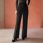 2026春季欧美女士高腰直筒休闲裤跨境显瘦柔软舒适长裤休闲百搭