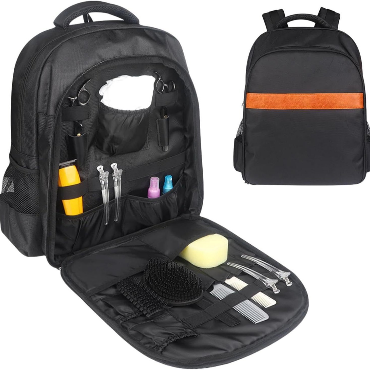 Kit de peluquería, estilista, mochila, tijeras, peine, corte de pelo, corte de pelo, corte de pelo, secador de pelo, herramientas de almacenamiento, equipaje