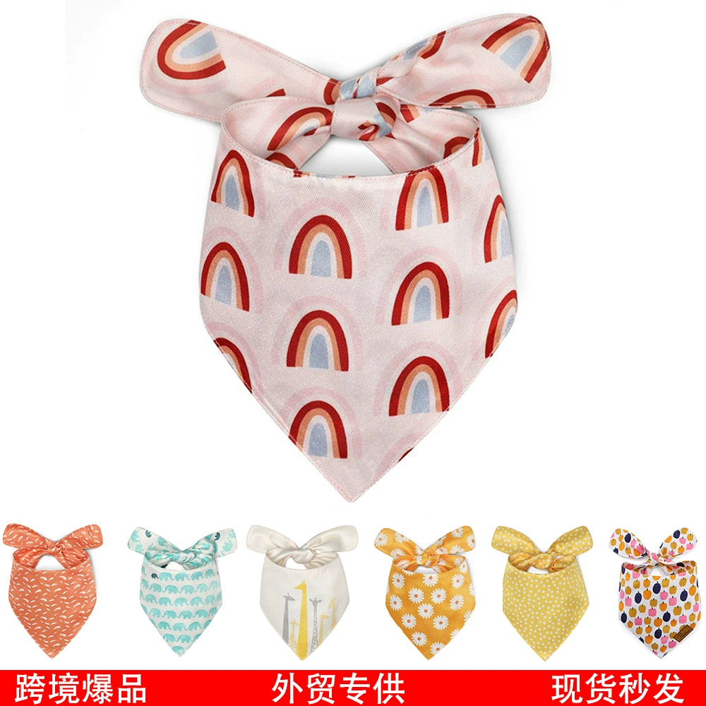 Собака Слюна полотенце шарф полиэстер треугольник шарф квадратное полотенце большие и маленькие собаки весна и лето Завод прямых продаж