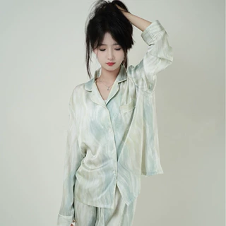 【流光】2023新款睡衣女秋季高奢流光长袖长裤高级感居家服可外穿