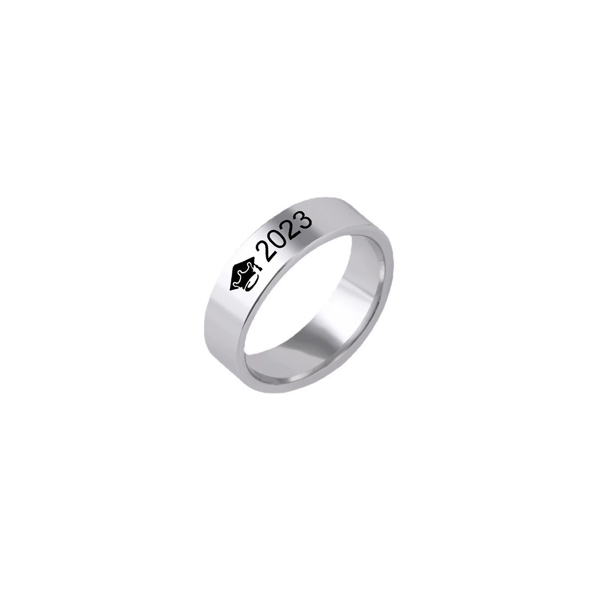 Ring, trend accessory stainless steel for men and women, European style, Birthday gift