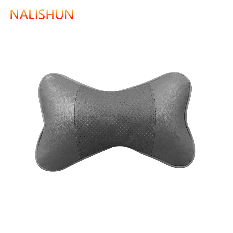 Almohada para el cuello del coche 4 piezas de cuatro piezas Almohada para la cintura del coche Accesorios interiores de cuero de cuatro estaciones