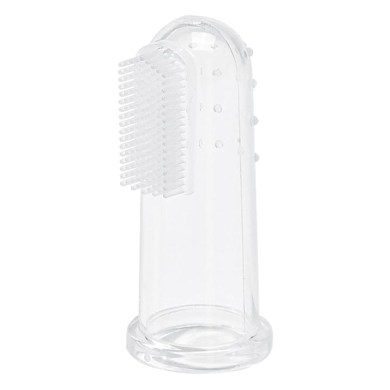 Bebé dedo manga cepillo de dientes de silicona super suave pelo pulgar manga pecho cepillo dientes completo silicona lengua recubrimiento cepillo de dientes mascota cepillo de dientes