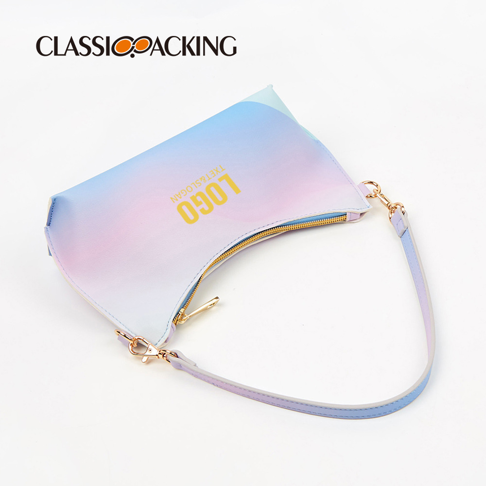 Estilo coreano nuevo bolso de las mujeres de color degradado de la manera de LA PU material de hombro bolsa de la axila multifuncional todo fósforo bolso de La Manera