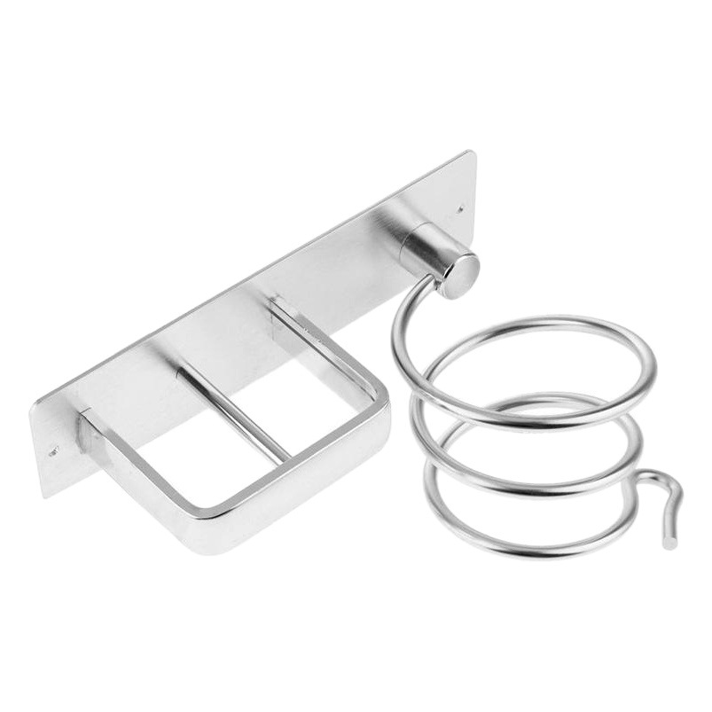 Espacio de aluminio Nueva ponche-libre creativo estante de almacenamiento secador de pelo estante de almacenamiento Secador de Pelo estante de almacenamiento de madera contrachapada estante colgante de pared