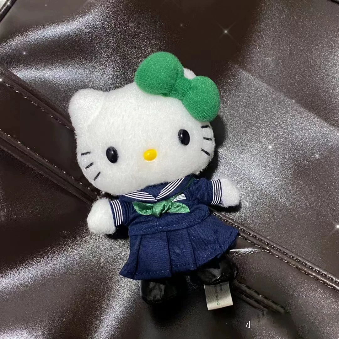 Подвесной брелок (Hello Kitty) Юпитеровая плисированная юбка плюш, студенческий стиль, 2023