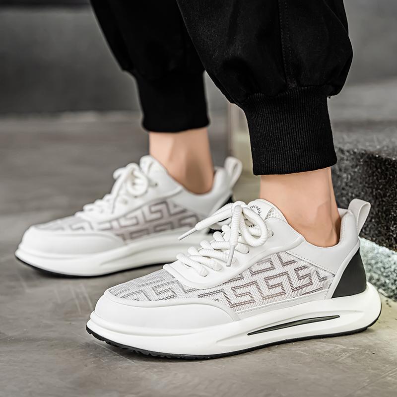 Douyin Daifa zapatos de hombre verano nuevo estilo transpirable malla zapatos casuales zapatos deportivos de moda de todo fósforo zapatos de plataforma para estudiantes