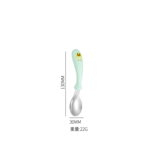 Green duck spoon
