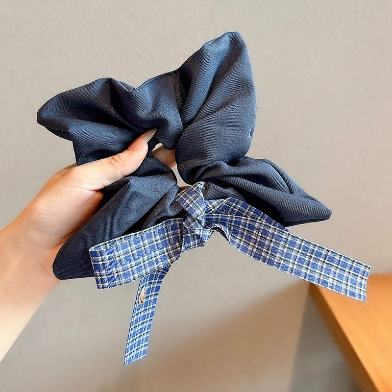 Coreano relajado viento intestino anillo de cabello feminino ligero de lujo nuevo cabello de alta calidad de alta elasticidad correa de goma duradera