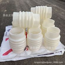 厂家供应硅胶波纹伸缩连接套管 灯笼式硅胶软连接 夹线硅橡胶管