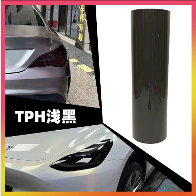 Car headlight protective film, Light Film Self-Healing Protection Anti-Scratch - tph-light-black-30cm-15m-carton-packaging