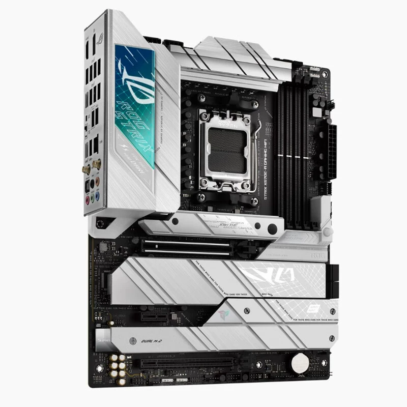 Материнская плата ASUS ROG Strix X670E-A GAMING WIFI Blowing Snow, подходит для сокета AM5, совместима с CPU 7950X