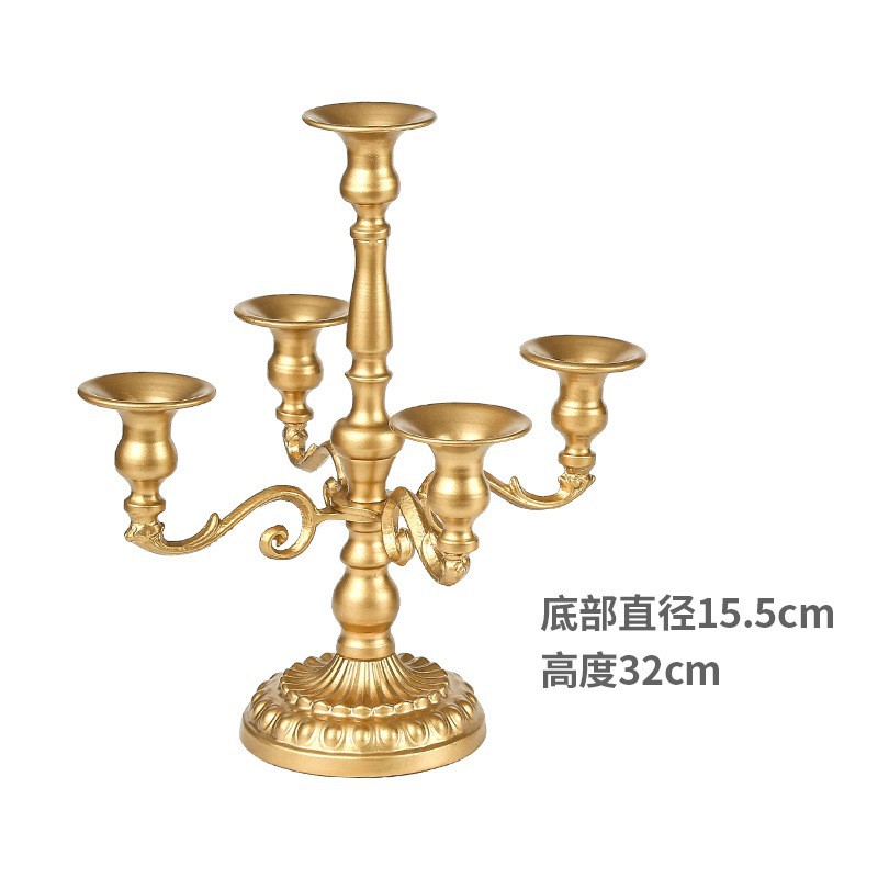 Transfronterizo hierro candelabro decoración hotel boda props ins vela Copa hogar sala de estar decoración de metal titular de la vela