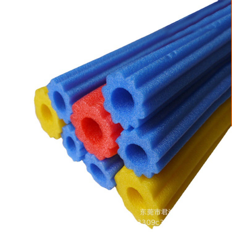 EPE珍珠绵方管 电子产品包装填充圆管 缓冲抗压棉六角花管