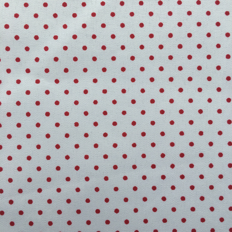 ポリエステルの丸いプリントの布の点の波の点の生地は服の中の布の平織りの桃の毛皮のプリントを包みます。