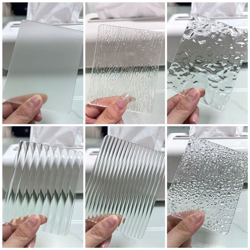 Acrylic Changhong Thick Stripesd Stone Pattern Single Sand Wide Stripesd Board Shell Board Bark Board Begonia Flower Water Ripple Board