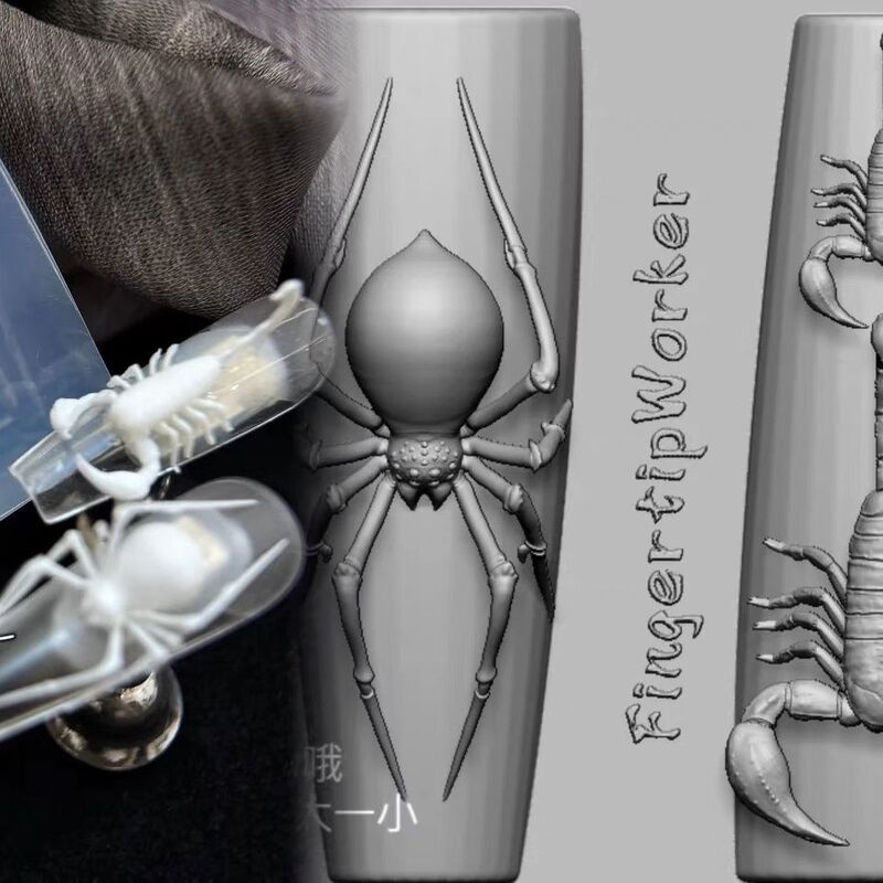 Three-Dimensional Spider Scorpion Nail Art Mold DIY Dark Spider Nail Art Decoration Personalized Nail Art Stereo Nail Art Mold