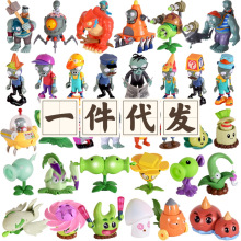 散装轩力植物大战僵尸玩具闪电豌豆芦笋火炬树桩灯光火焰毒液豌豆