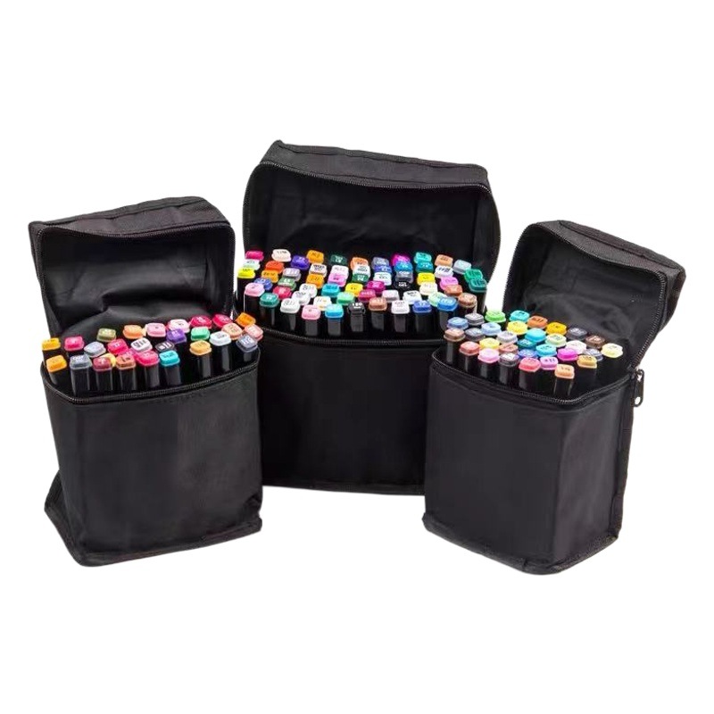 Rotulador de Doble Punta a Base de Alcohol y Aceite, 48 Colores, Secado Rápido, Alta Cobertura, Herramienta de Dibujo Profesional para Estudiantes de Arte.