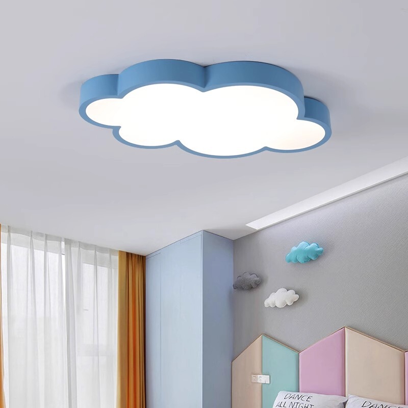 カラフルなクラウド LED シーリングランプ寝室ランプ子供部屋ランプ幼稚園漫画雲の形のランプ|undefined