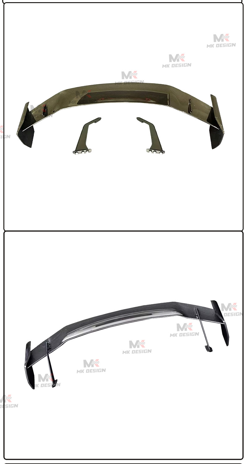 Suitable for Honda Civic Type-R FL5, this is a carbon fiber SP-style large rear wing spoiler