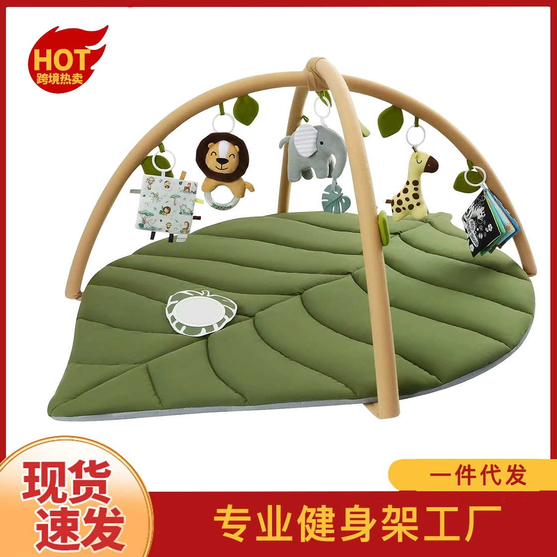 跨境现货婴儿健身架多功能围栏爬爬垫宝宝爬行垫游戏毯亚马逊